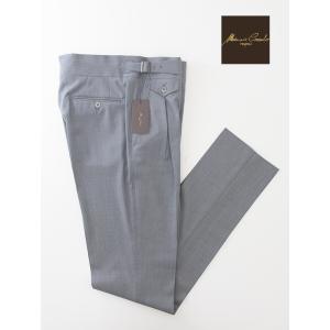 マッシモ・コラード Massimo Corrado ベルトレストラウザーズ/ヴィンテージウールツイル...