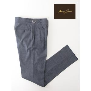 マッシモ・コラード Massimo Corrado ベルトレストラウザーズ/メランジウール イタリア...