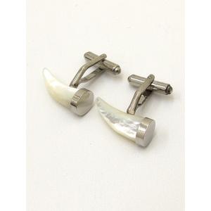 MON ART/モンアート/カフリンクス/パールホワイト×シルバー/moa321808