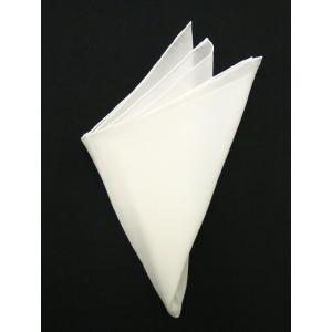 MUNGAI ムンガイ/ポケットチーフ/シルク/ホワイト/mug301010