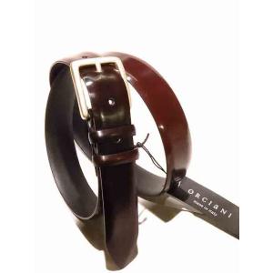 ORCIANI オルチアーニ ベルト パティーヌ加工 ブラウン orc320612