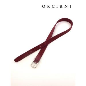 ORCIANI/オルチアーニ/ストレッチソフトレザーベルト/レッド/orc340606