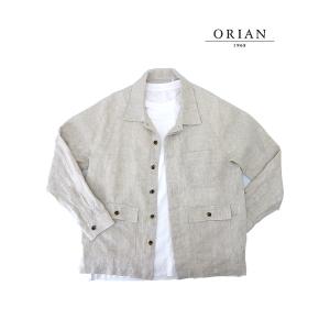 オリアン ORIAN シャツブルゾン ホワイトベージュ ori520801