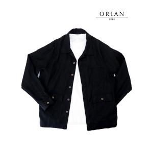 オリアン ORIAN シャツブルゾン ブラック ori520802