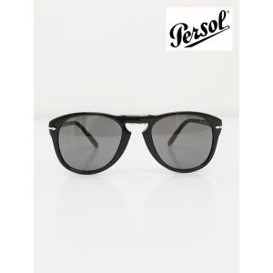 Persol ペルソール サングラス/Steve McQueen/折り畳みモデル イタリア製 ブラッ...