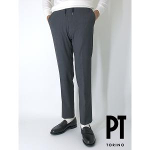 PT/ピーティー/Travel/イージースラックス/TECHNO WASHABLE WOOL/SLIM FIT/グレー/pt421401｜rootweb