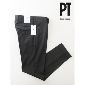 PT TORINO 1プリーツスラックス/MASTER FIT ブラック pt461804