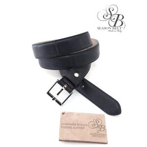 SEASON BELT/シーズンベルト/レザーベルト/コードバン/マット仕上げ/30mm/ブラック/seb362201｜rootweb