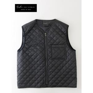 SOKO NI INAI ナイロンベスト イタリア製 ブラック sni502206