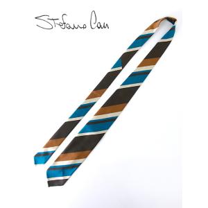 ステファノ カウ Stefano Cau ネクタイ/シルク/スフォデラート/レジメンタル ブラウン ...