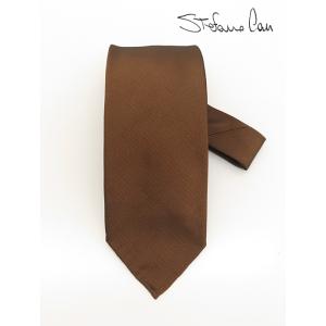 ステファノ カウ Stefano Cau ネクタイ/シルク/スフォデラート イタリア製 ブラウン s...