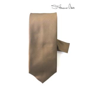 ステファノ カウ Stefano Cau ネクタイ/シルク イタリア製 ブラウン ste052402