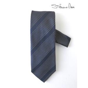 ステファノ カウ Stefano Cau ネクタイ/シルク イタリア製 ネイビー ste052403