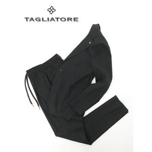 【美品】TAGLIATORE タリアトーレ セットアップ　ブラック44 リネン混 タリアトーレ TAGLIATORE 美品 セットアップ スーツ テーラード