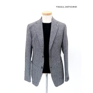 タリアトーレ TAGLIATORE 2Bジャケット/ウール/DAKAR イタリア製 グレー×ブラック...