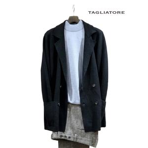 タリアトーレ TAGLIATORE ダブル4Bニットジャケット/ブラック ブラック tag52160...