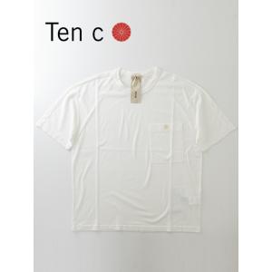 【30％OFF】テンシー Ten c ポケットTシャツ/半袖カットソー/MAKO COTTON JE...