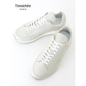 ティモシーパリ Timothee PARIS レザースニーカー/CABOURG CLOUD ライトグ...