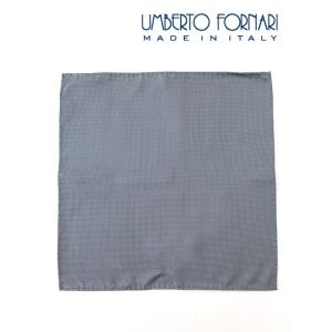 UMBERTO FORNARI ウンベルト・フォルナリ/型崩れしないポケットチーフ/シルクピンヘッド...