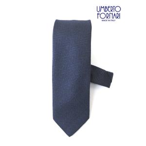 ウンベルト・フォルナリ UMBERTO FORNARI ネクタイ/ウール イタリア製 ネイビー um...