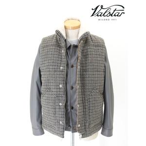 ヴァルスター Valstar インサレーションベスト/ムートン×ガンクラブチェックツイード イタリア...