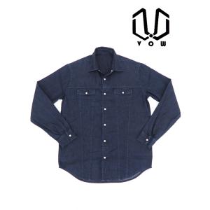 VOW/ボウ/ウエスタンシャツ/コーマデニム/インディゴブルー/vow421801