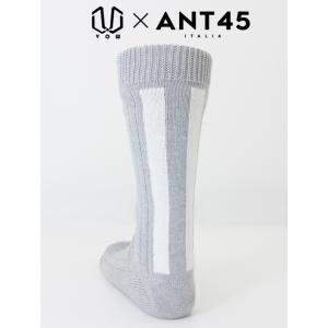 VOW/ボウ/VOW×ANT45/ラインソックス/グレー×ホワイト/vow422002