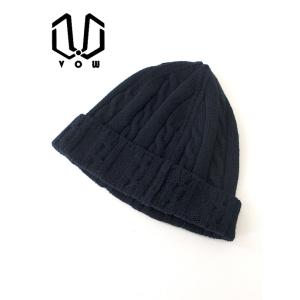 VOW/ボウ/カシミヤニットキャップ/ネイビー/vow422215