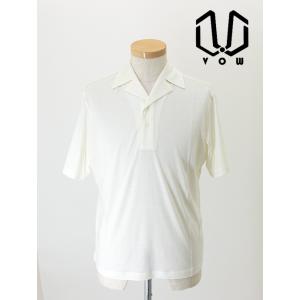 ボウ VOW ウールポロシャツ/Super150'sジャージー/ヴィンテージオープンカラー/洗濯可 ...