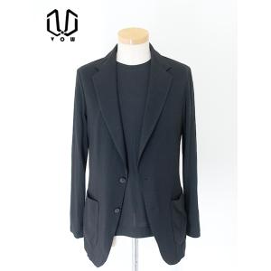 ボウ VOW エアリージャケット/Super150'sウールジャージー 日本製 ブラック vow50...