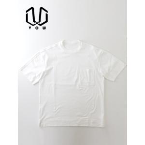 ボウ VOW カシミヤライクコットンTシャツ/クルーネック 日本製 ホワイト vow500606