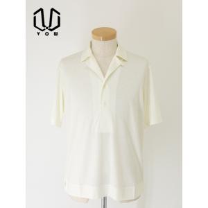 ボウ VOW ウールポロシャツ/Super150'sジャージー/ヴィンテージオープンカラー2.0/洗...