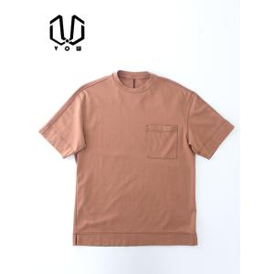 ボウ VOW カシミヤライクコットンTシャツ/ブリーチ加工/クルーネック 日本製 ブリック vow5...