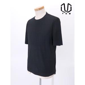 ボウ VOW ウールTシャツ/クルーネック/Super150sジャージー/洗濯可 日本製 ダークネイ...