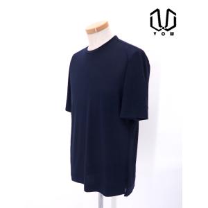 ボウ VOW ウールTシャツ/クルーネック/Super160sジャージー/洗濯可 日本製 ネイビー ...