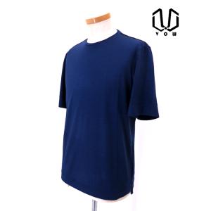 ボウ VOW ウールカシミアTシャツ/クルーネック/洗濯可 日本製 ブルー vow520412