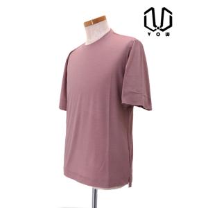 ボウ VOW ウールカシミアTシャツ/クルーネック/洗濯可 日本製 ダスティピンク vow52041...