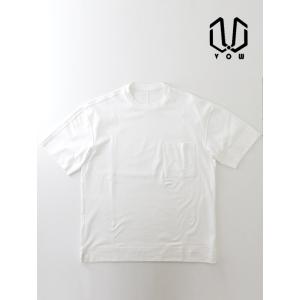 ボウ VOW カシミヤライクコットンTシャツ/クルーネック 日本製 ホワイト vow520601