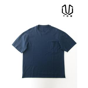 ボウ VOW カシミヤライクコットンTシャツ/クルーネック 日本製 ネイビー vow520603