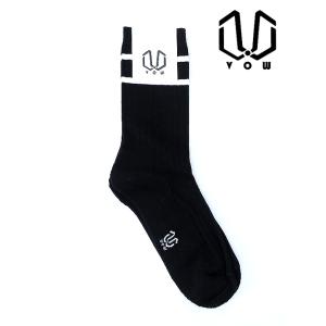 ボウ VOW ハイゲージコットンソックス ブラック vow520802