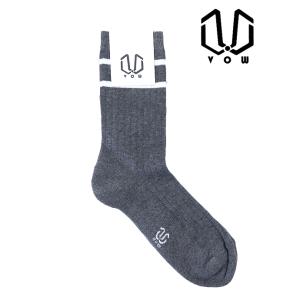 ボウ VOW ハイゲージコットンソックス グレー vow520803