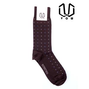 ボウ VOW ハイゲージコットンソックス ブラウン vow520806