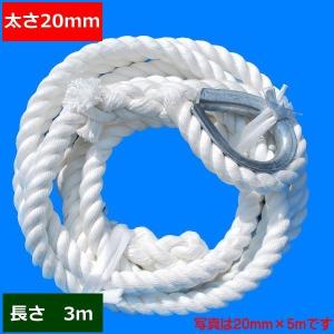ターザンロープ　登り綱　 ビニロン 20ｍｍ×3ｍ 　DIY