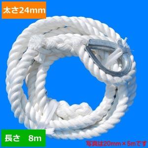 ターザンロープ カラー 登り綱 リプロン赤 24mm×3m DIY 家庭用