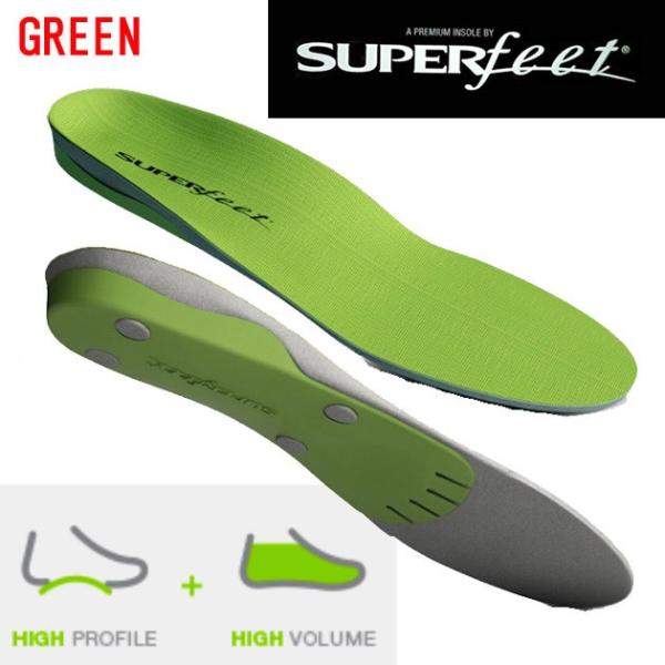 インソール SUPERfeet(スーパーフィート) トリムフィットシリーズ グリーン GREEN