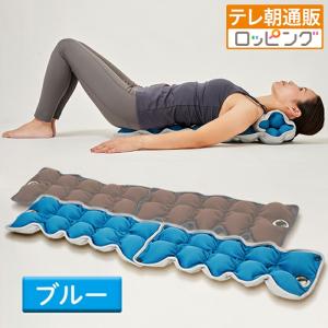ヘッドレスト付き背のばしローラー ブラウン ストレッチ