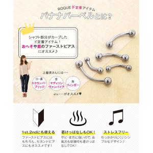 ボディピアス 18G 16G 14G バナナバ...の詳細画像1