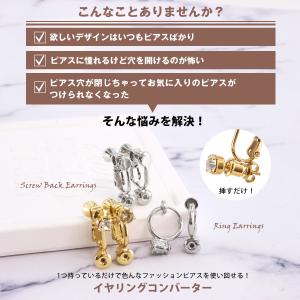 両耳用 イヤリングコンバーター 選べる3タイプ...の詳細画像1