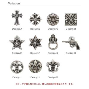 ボディピアス 16G 紋章風デザイン ストレー...の詳細画像3