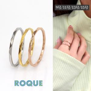 ROQUE（ロキ） ステンレス 結び目 オープンリング 9号 12号 14号 17号